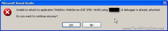 Unable to attach to application ‘WebDev.WebServer.EXE’ - Never Too Old ...