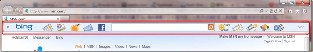 Microsoft Bing Bar new interface - Never Too Old To Learn