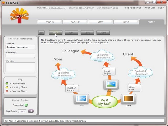 SpiderOakClientUIShare