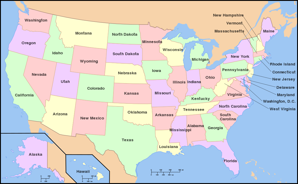 Us Map With Hotspot For Each State Never Too Old To Learn