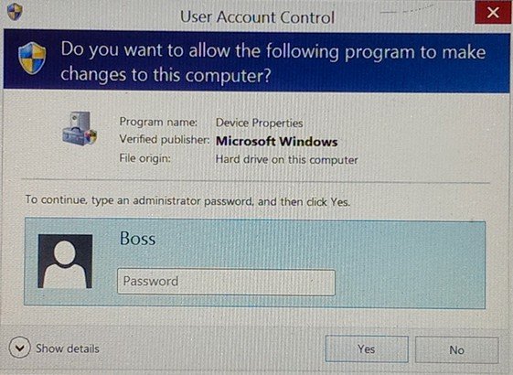 DeviceManagerProperties_StandardUser_UAC