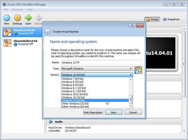 windows 10 64 bit iso file for oracle virtualbox