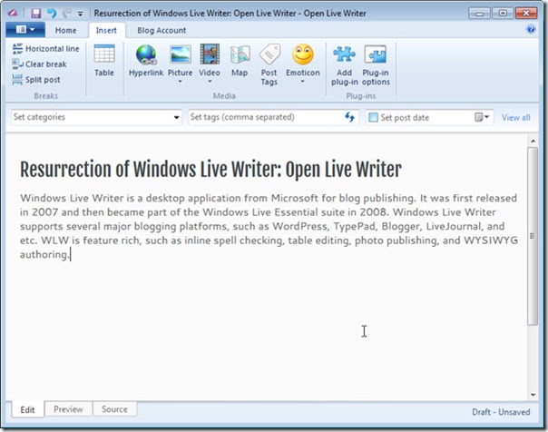OpenLiveWriter
